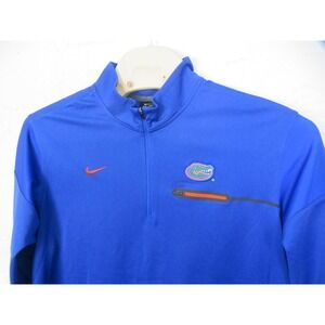 Florida Gators 1/4 Zip Mens 3XL Blue Nike Sweartshirt Dri Fit Football Pullover